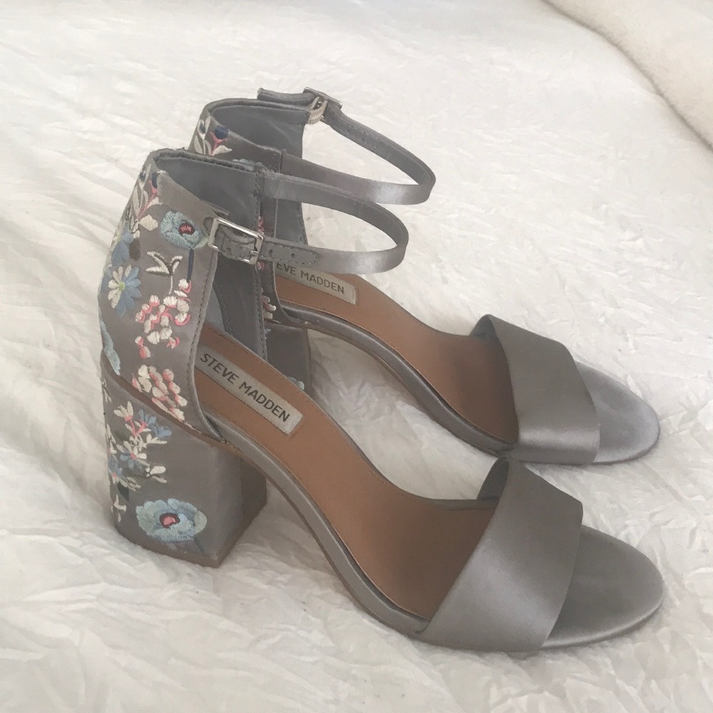 Steve Madden Embroidered Heels